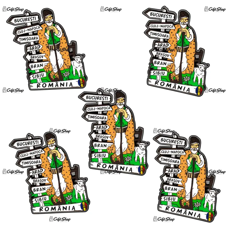 Mgs197-magnet frigider-romania cioban cuoi